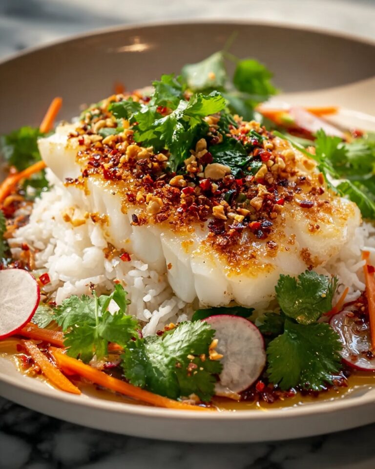 Vietnamese-Style Haddock with Sticky Rice and Crunchy Salad Recipe