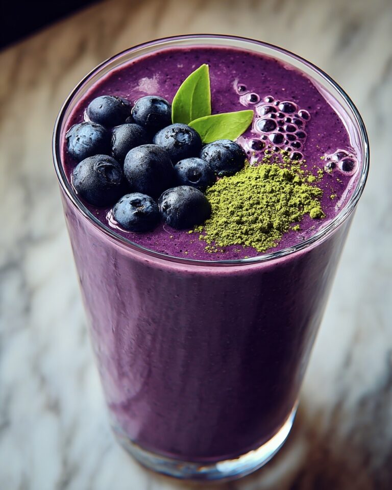 Wild Blueberry Vanilla Matcha Smoothie Recipe