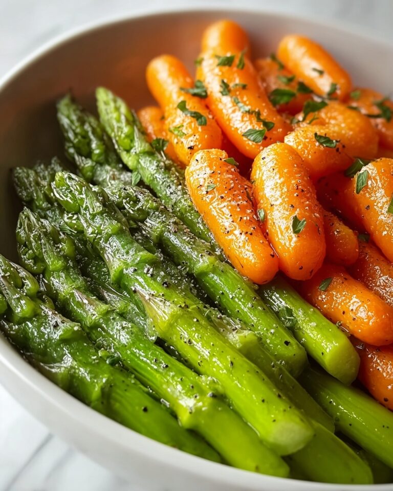 Roasted Asparagus and Carrots with Garlic and Thyme Recipe
