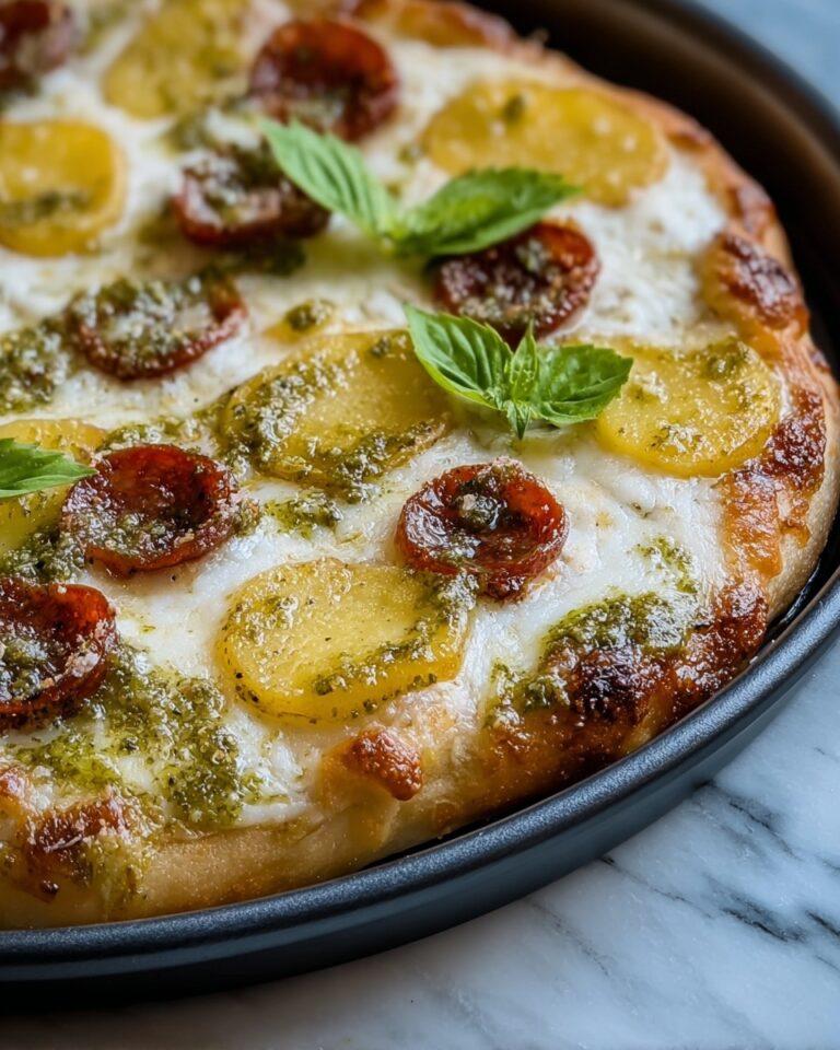 Pesto Potato Pizza with Sausage Recipe