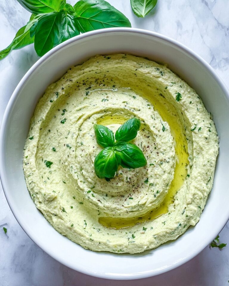 Lemon Basil Hummus Recipe