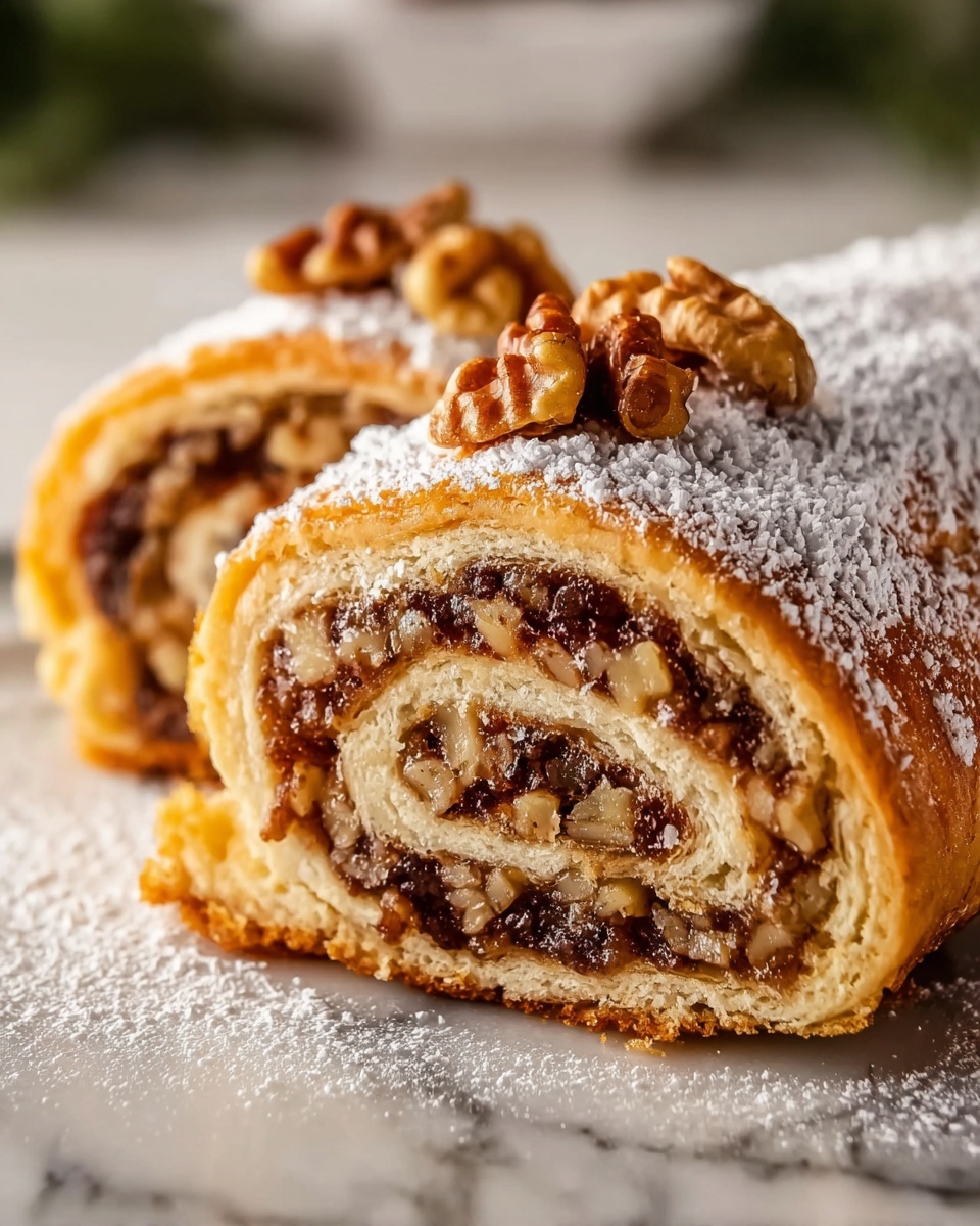 Italian Nut Roll Cookies Recipe - Recipe Image