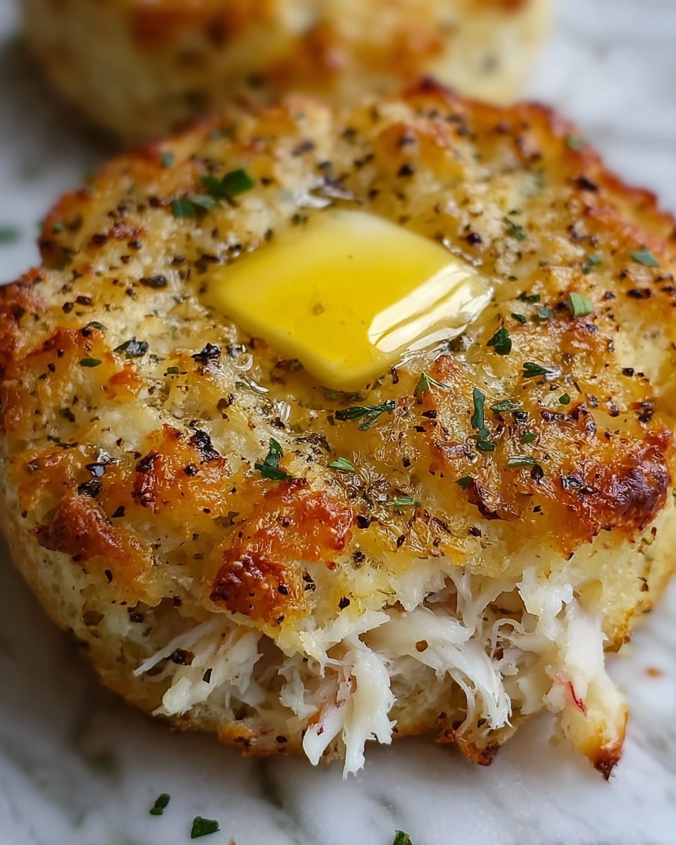 Crab Stuffed Cheddar Bay Biscuits with Lemon Butter Recipe - Recipe Image