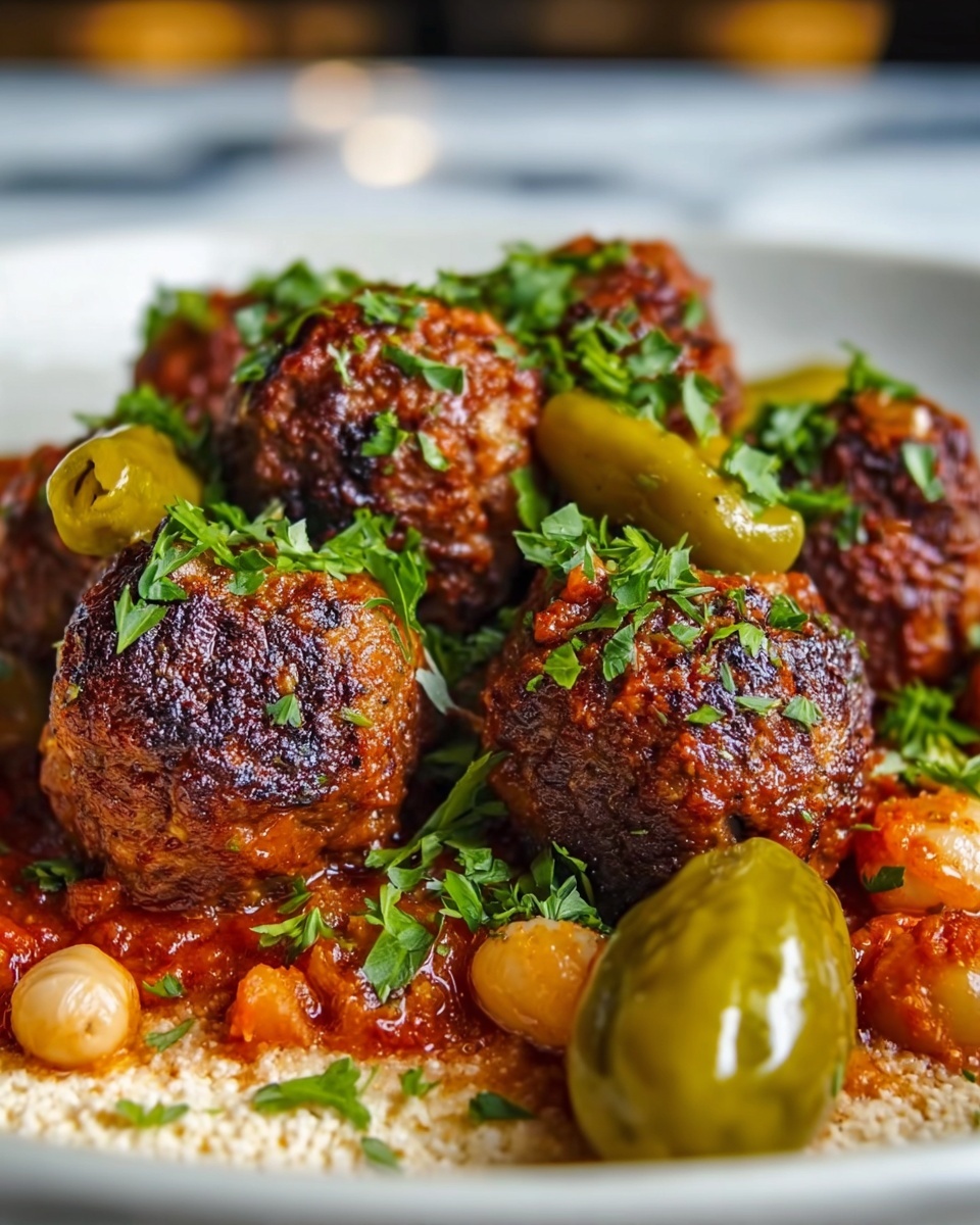 Moroccan Meatballs in Spiced Tomato Sauce Recipe - Recipe Image