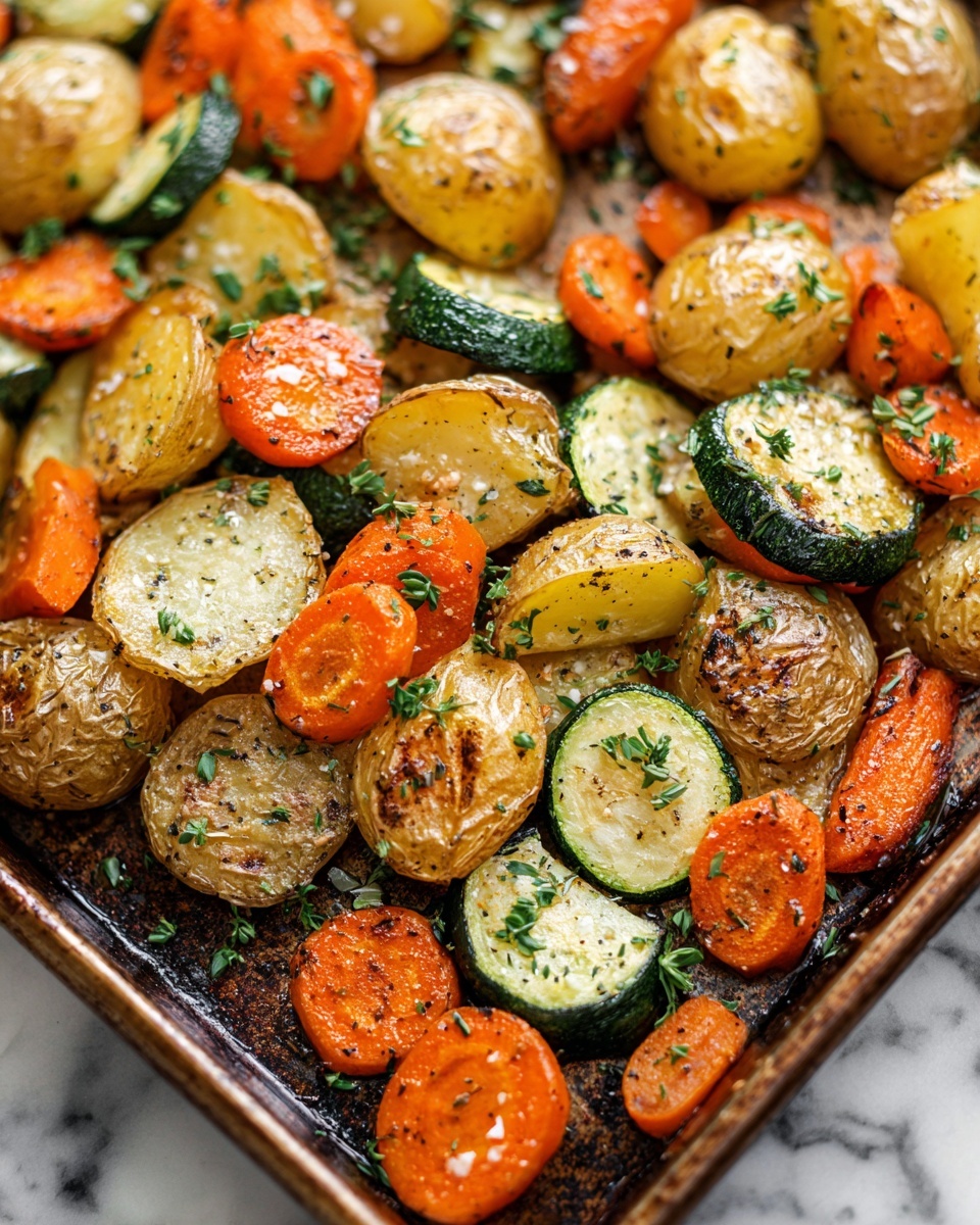 Roasted Potatoes, Carrots, and Zucchini Recipe - Recipe Image