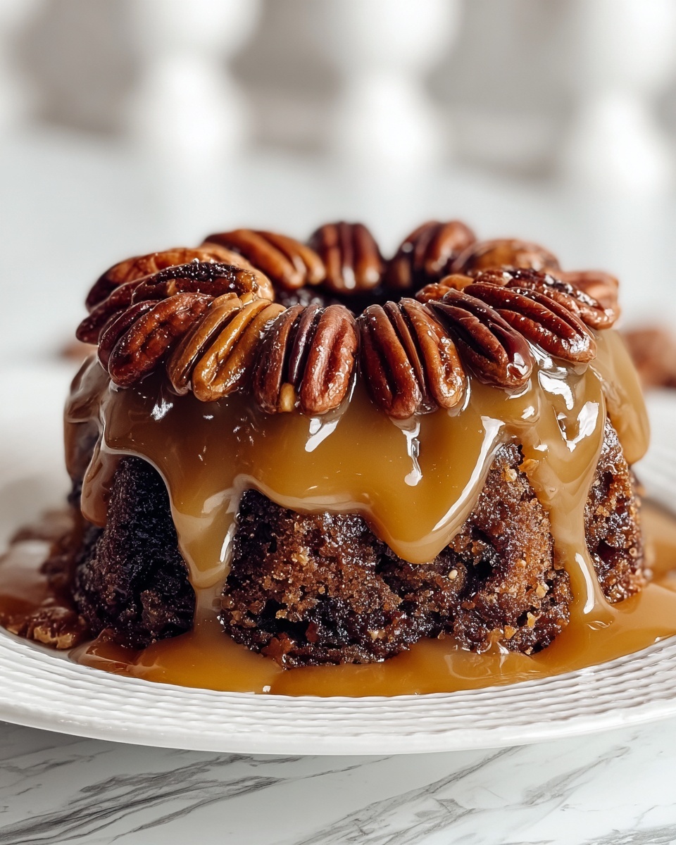 Pecan Upside Down Cake Recipe - Recipe Image