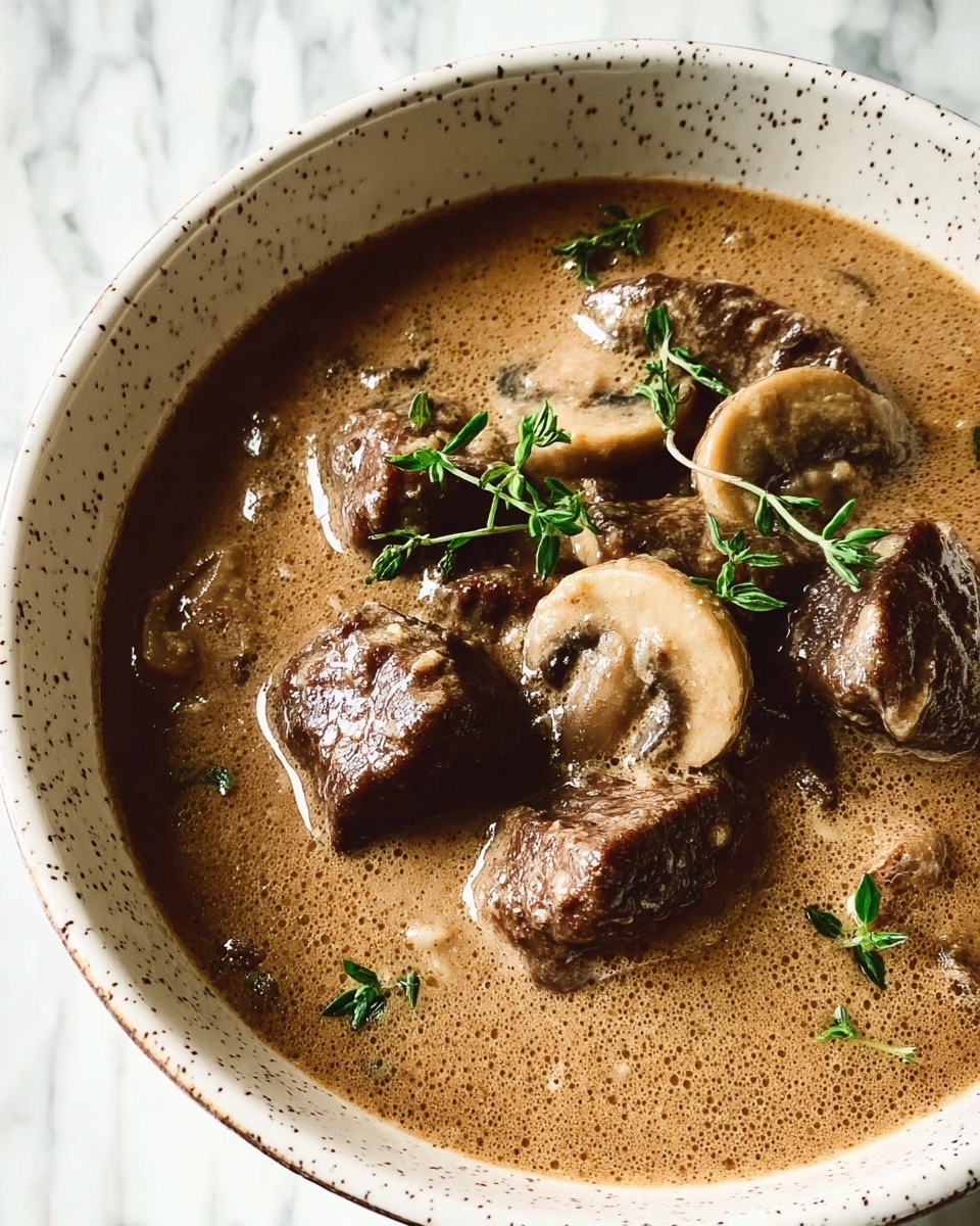 Keto Beef and Mushroom Soup Recipe - Recipe Image