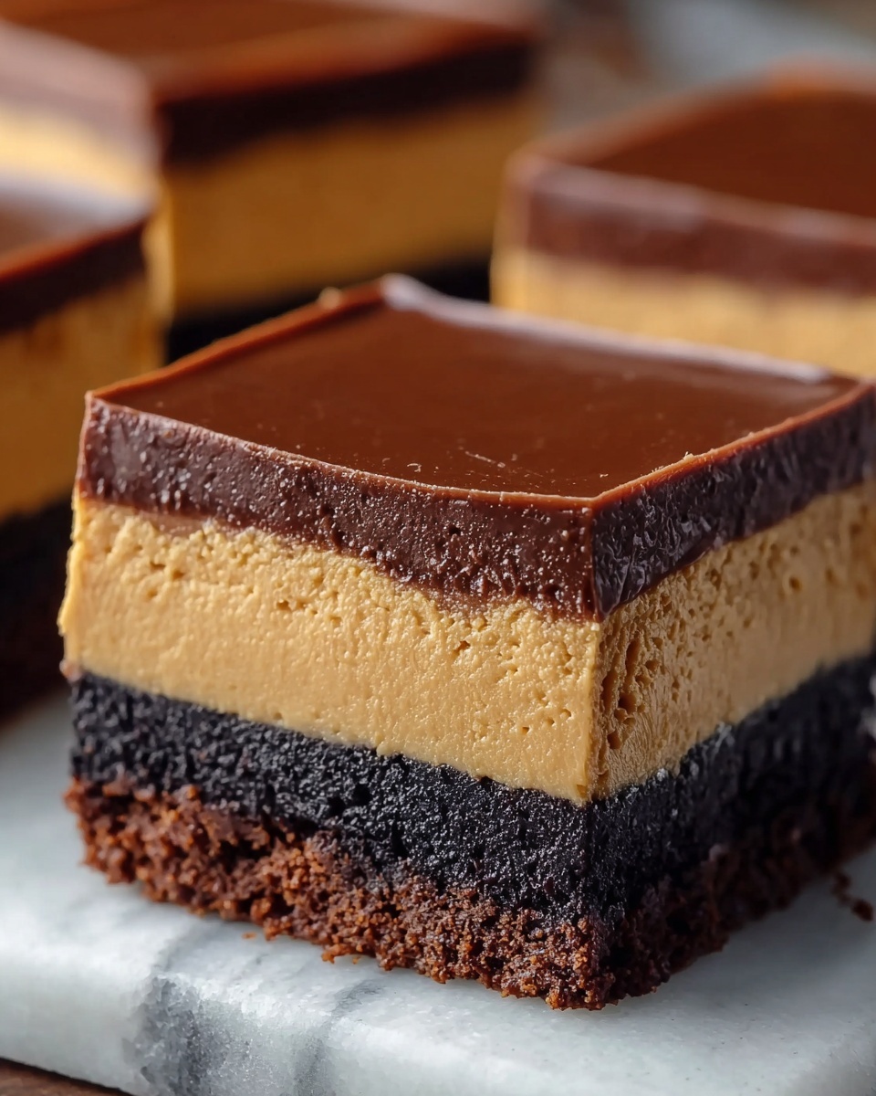 Fudgy Layered Irish Mocha Brownies Recipe - Recipe Image