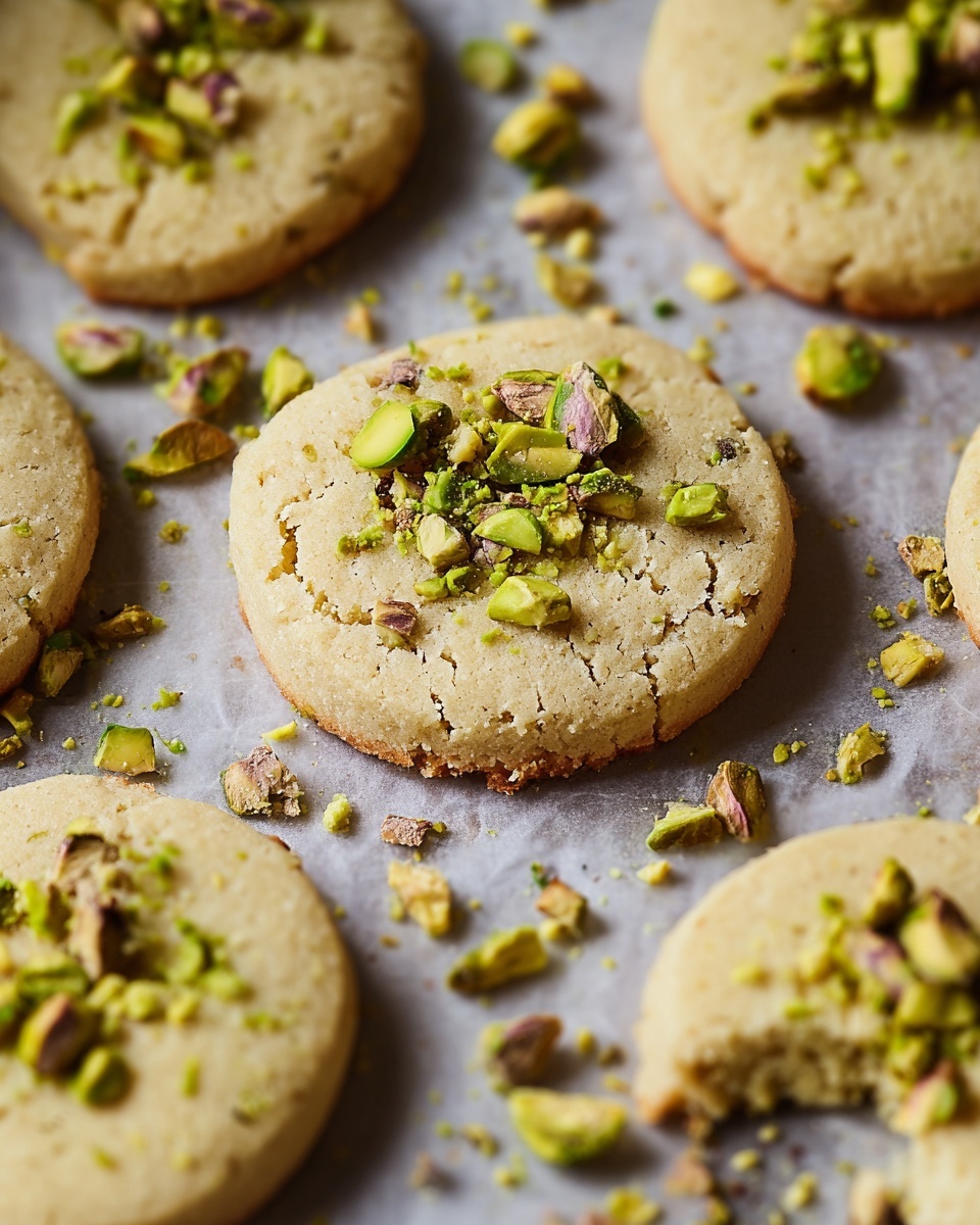 Pistachio Shortbread Cookies Recipe - Recipe Image
