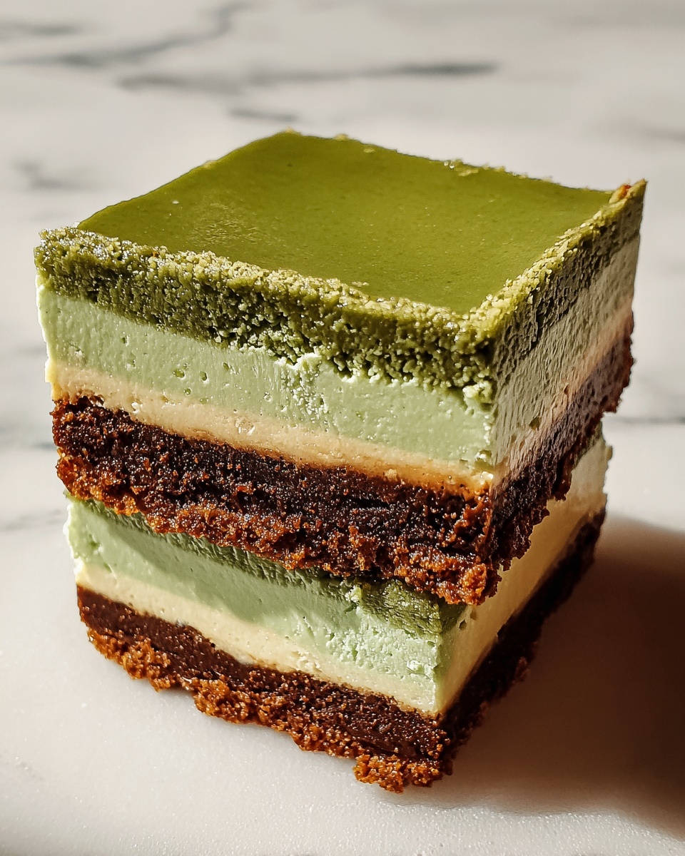 Matcha Brownie Mochi Recipe - Recipe Image