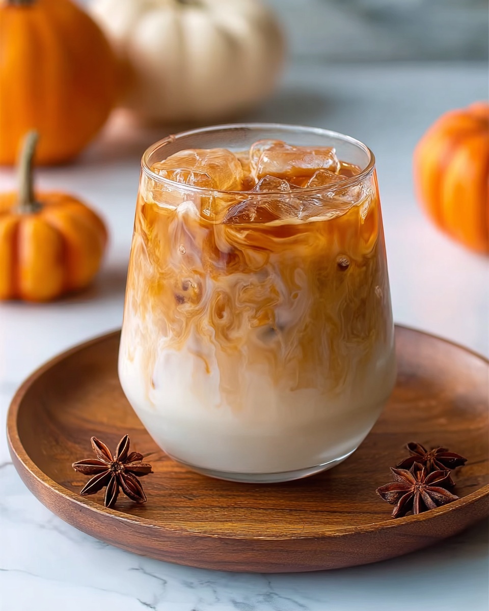 Iced Pumpkin Cream Chai Tea Latte (Starbucks Copycat) Recipe - Recipe Image