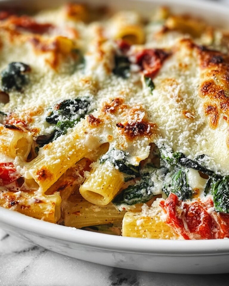 Irresistible Baked Rigatoni with Spinach & Ricotta Recipe