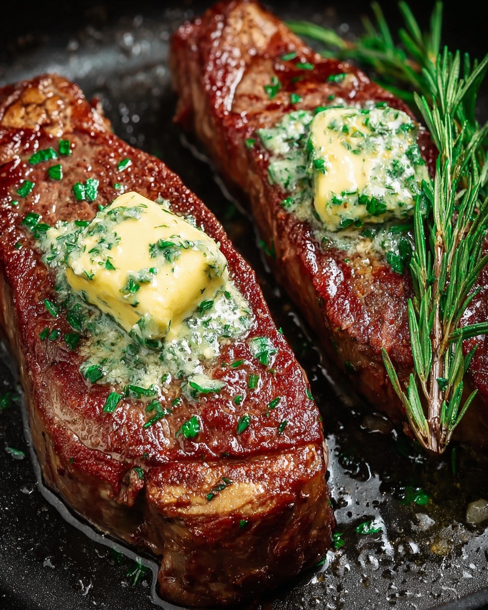 Air Fryer Ribeye Steak with Garlic Butter Recipe - Recipe Image