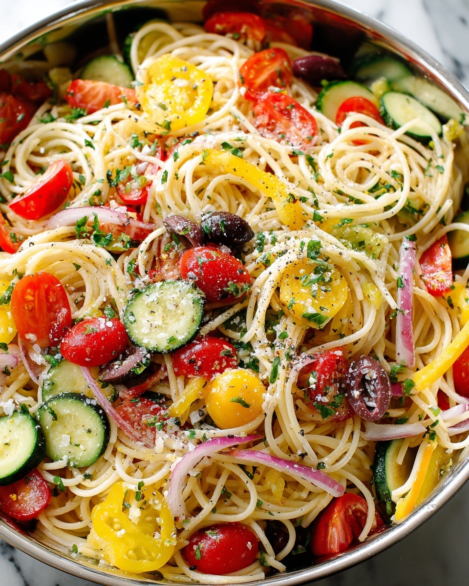 California Spaghetti Salad Recipe - Recipe Image
