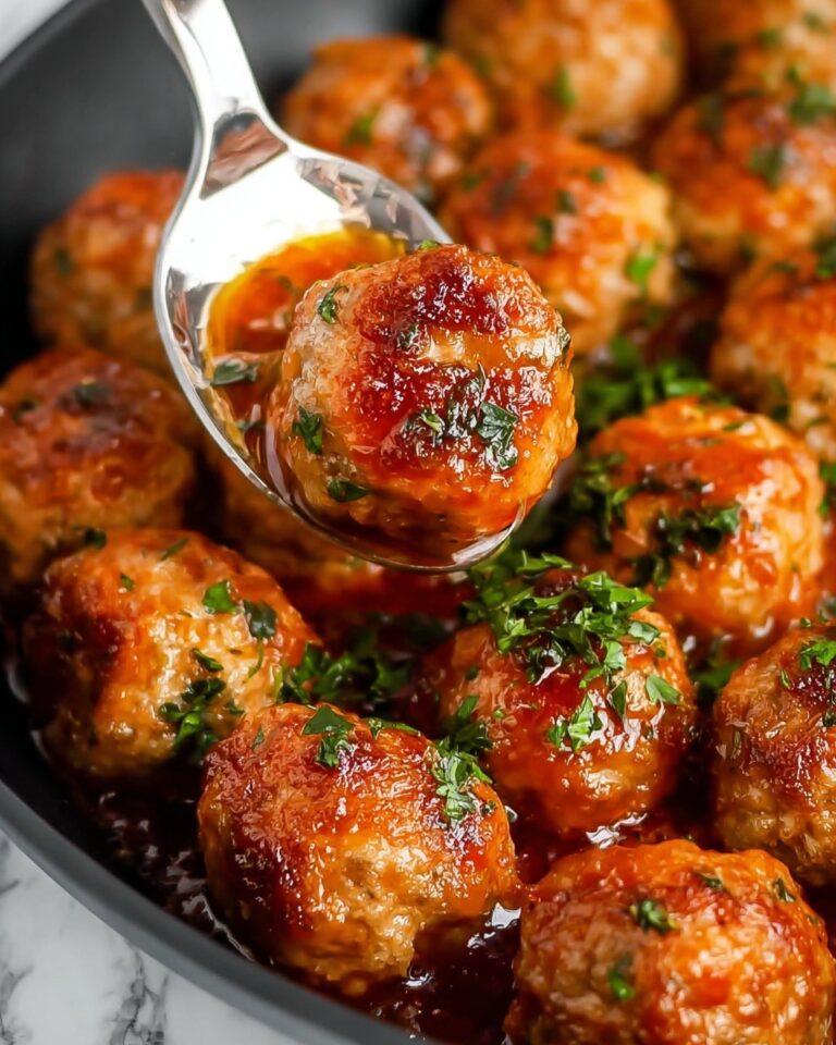 Garlic Parmesan Chicken Meatballs Recipe