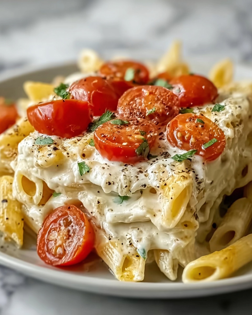 Creamy Marry Me Pasta with Chicken, Cherry Tomatoes, and Parmesan Recipe - Recipe Image