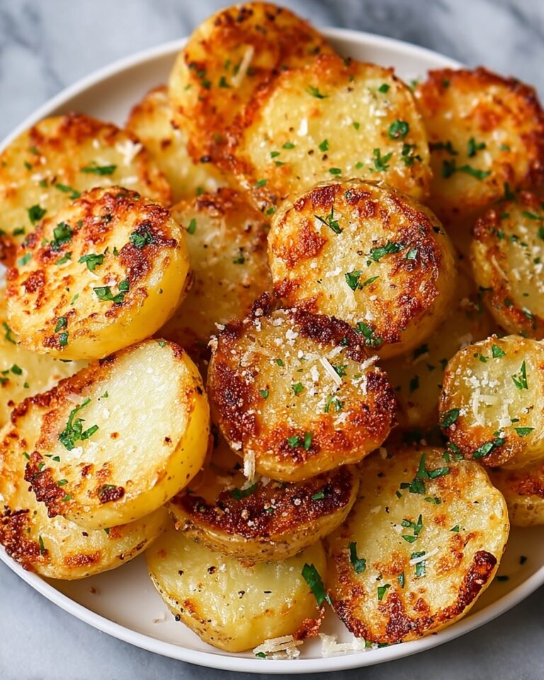 Crispy Garlic Parmesan Crusted Potatoes Recipe