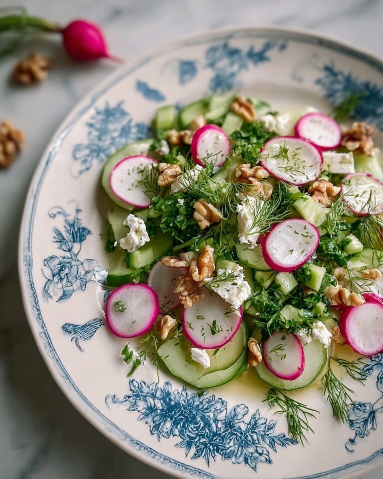 Herb and Radish Salad with Feta and Walnuts Recipe