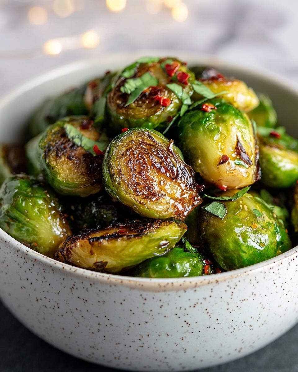 Sweet Chili Brussels Sprouts: A Deliciously Spicy Twist on a Classic Vegetable Dish Recipe - Recipe Image