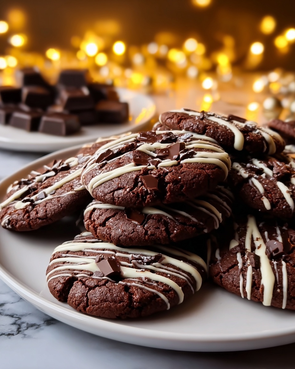 Rich Chocolate Cookies with Glossy Ganache Glaze Recipe - Recipe Image