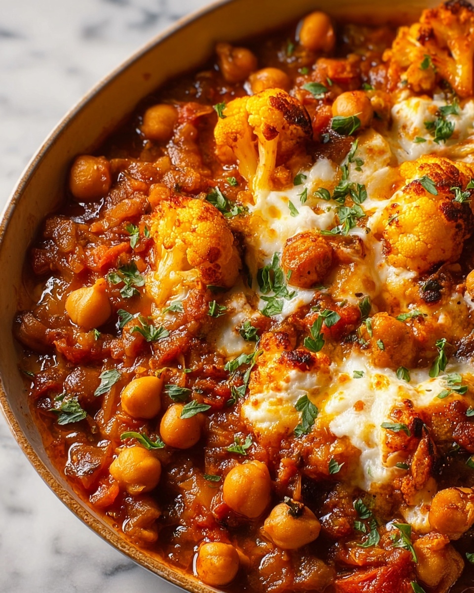 Creamy Tomato Chickpea and Cauliflower Masala Recipe - Recipe Image