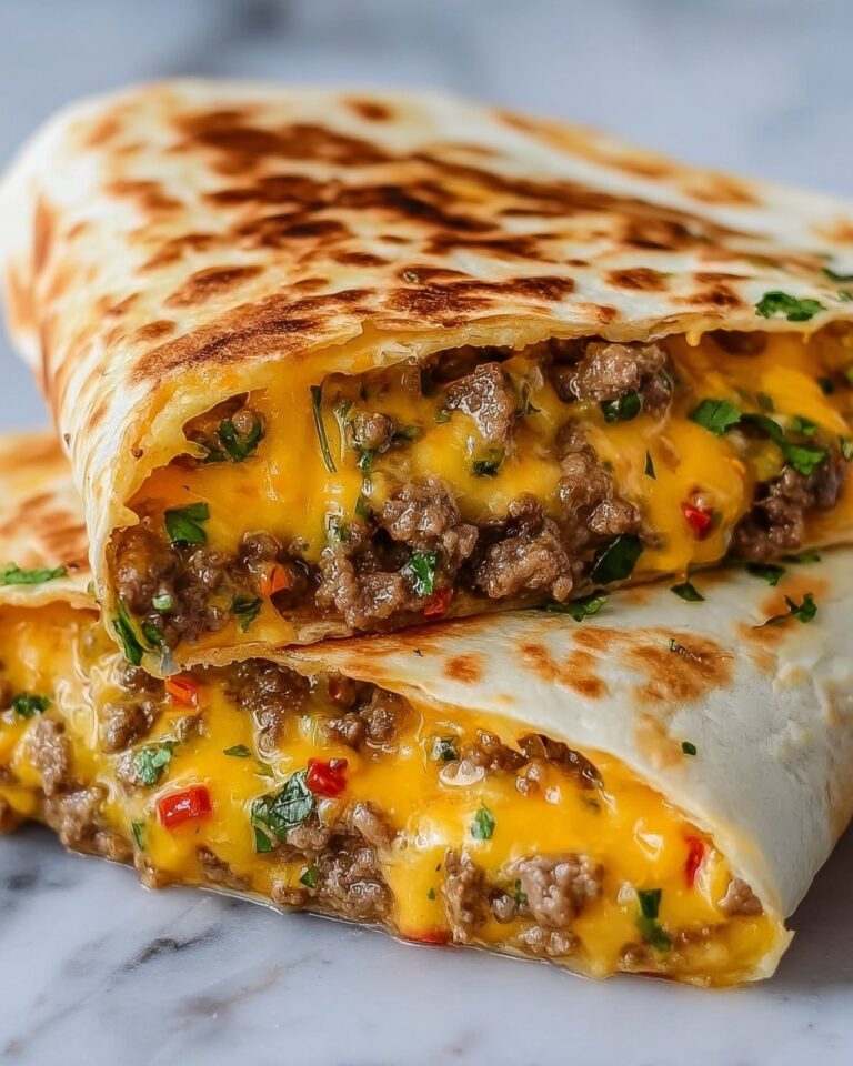 Crunchy Cheeseburger Wrap Recipe