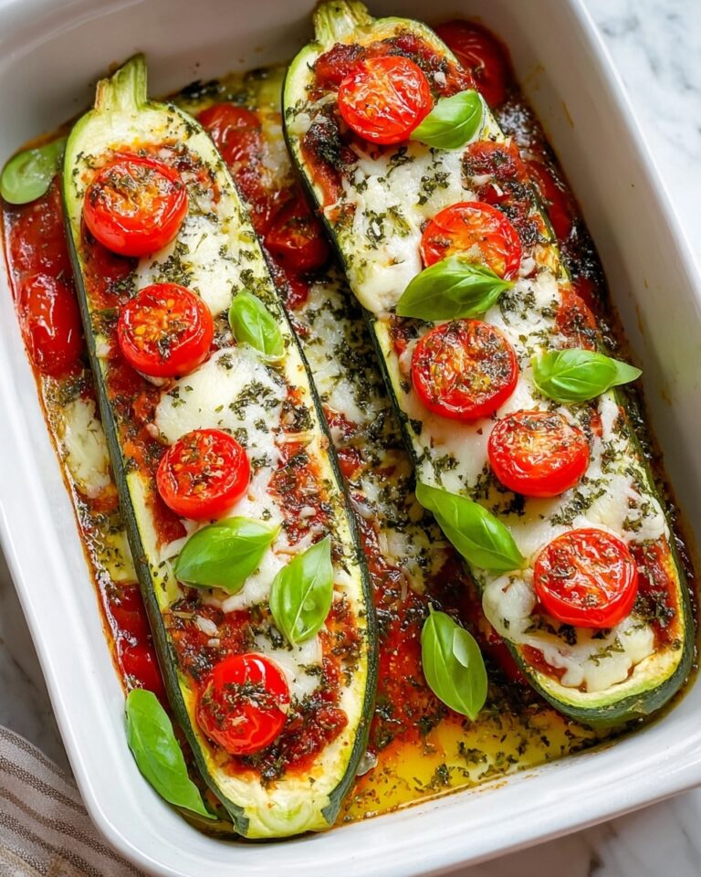 Caprese Stuffed Zucchini Boats Recipe
