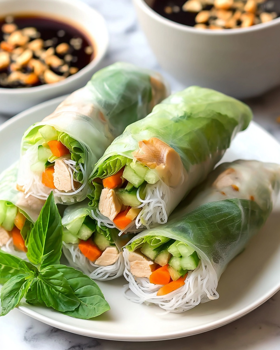 Chicken Spring Rolls with Sweet Chili Dipping Sauce Recipe - Recipe Image
