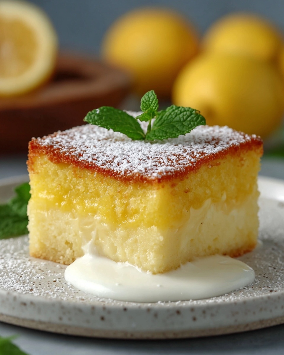 Lemon Custard Cake Recipe - Recipe Image