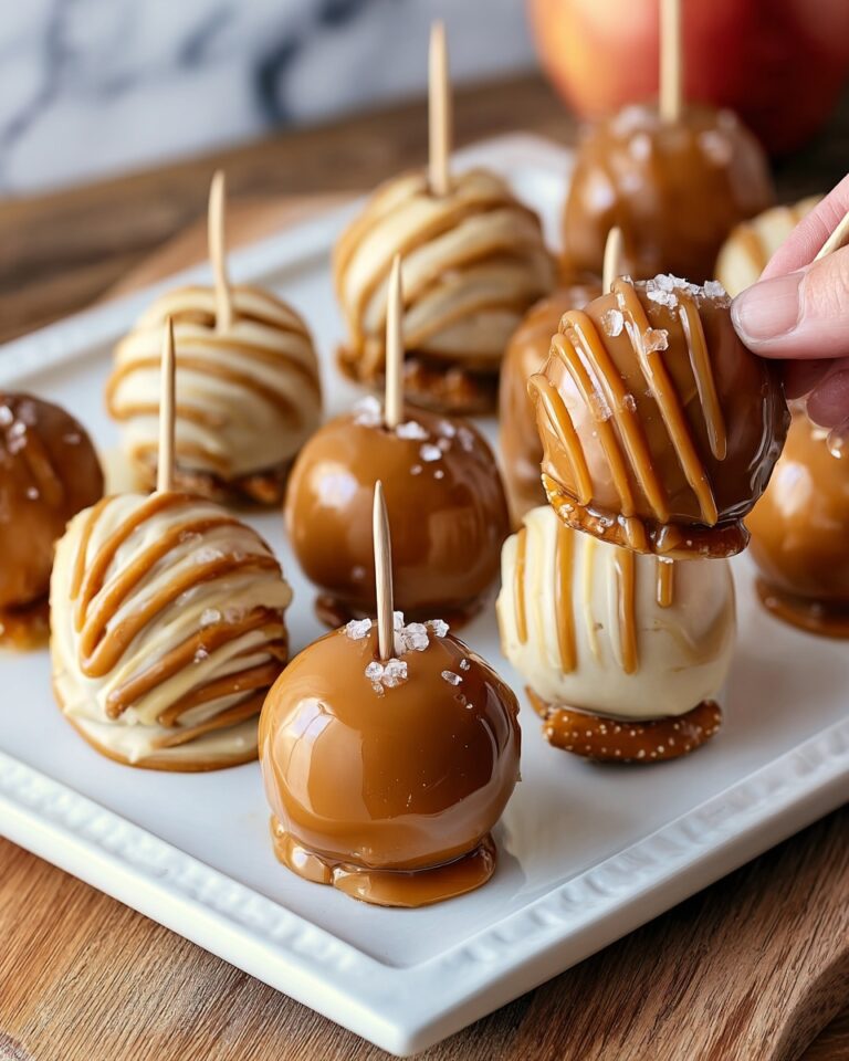 Caramel Apple Pretzel Bites Recipe