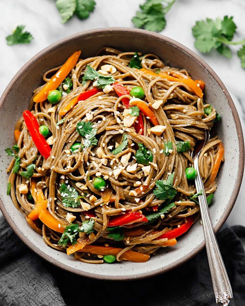 Spicy Peanut Soba Noodle Salad Recipe - Recipe Image
