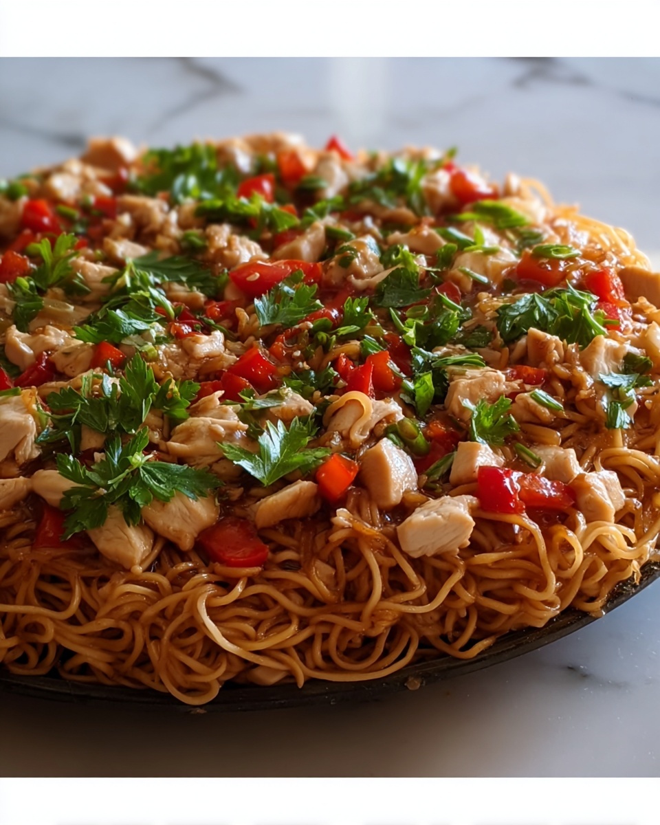Chicken Spaghetti Lo Mein Recipe - Recipe Image