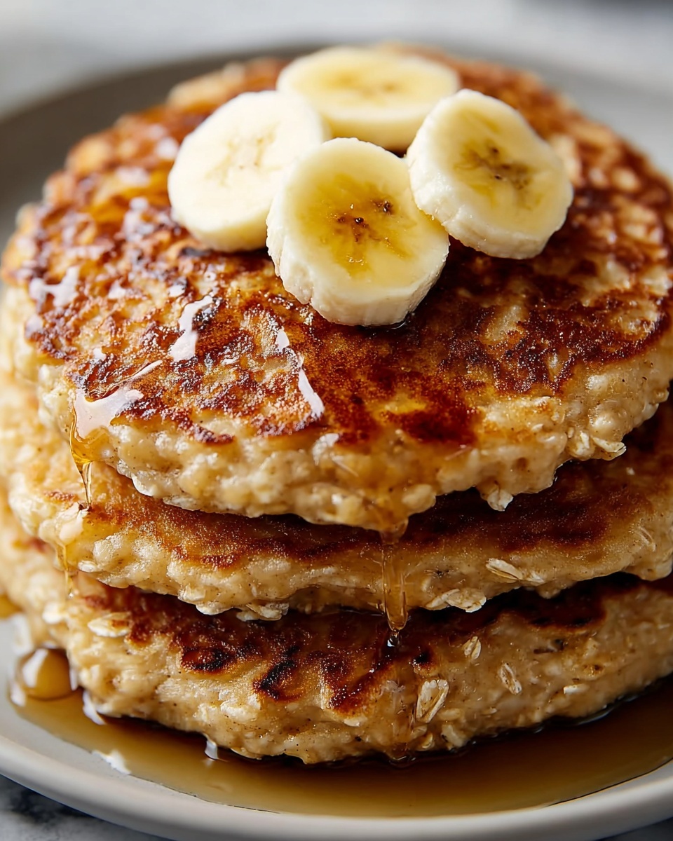 Healthy Banana Oatmeal Pancakes Recipe - Recipe Image