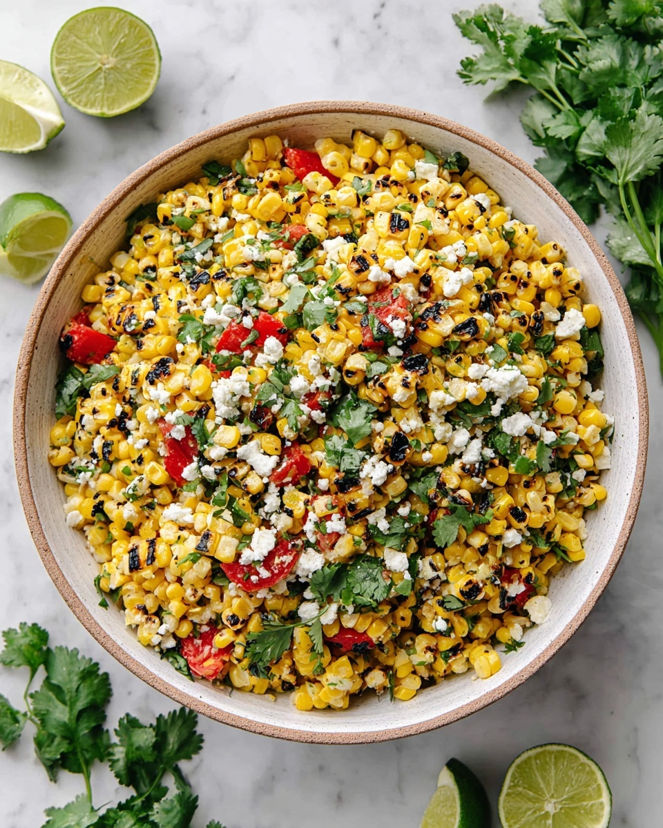 Chili-Lime Grilled Corn Salad Recipe - Recipe Image