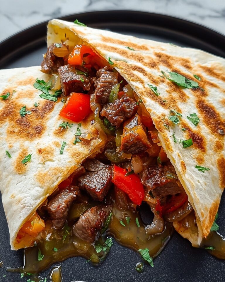 Chili Lime Steak Fajita Quesadillas Recipe
