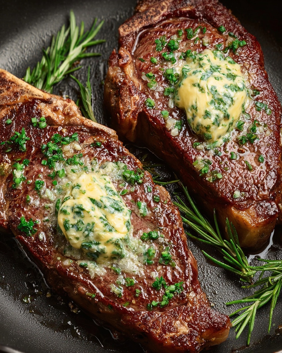 Air Fryer Ribeye Steak with Garlic Butter Recipe - Recipe Image