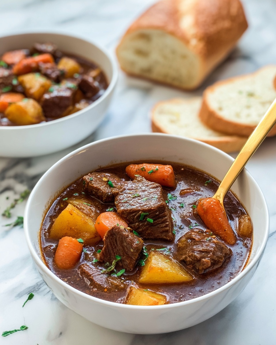 Hearty Beef Stew with Red Wine and Root Vegetables Recipe - Recipe Image