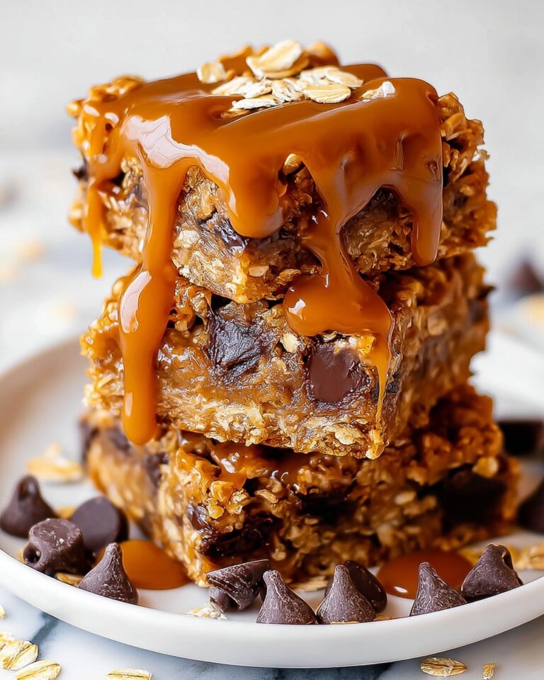 Salted Caramel Chocolate Oat Bars Recipe