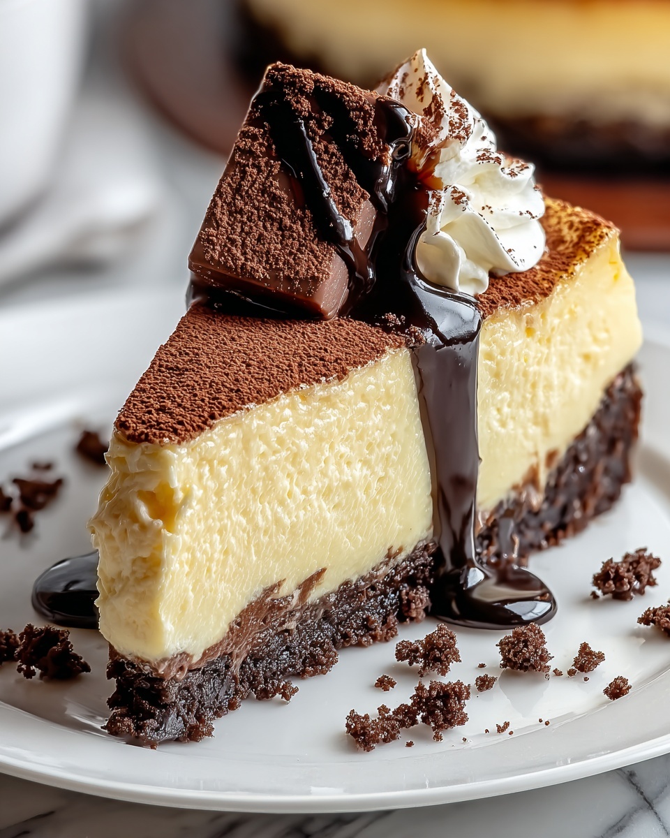 Brownie Bottom Cheesecake Recipe - Recipe Image