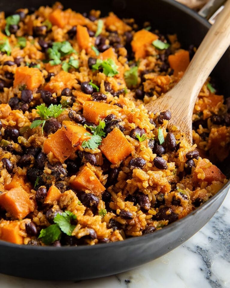 Southwest Sweet Potato, Black Bean, and Rice Skillet Recipe