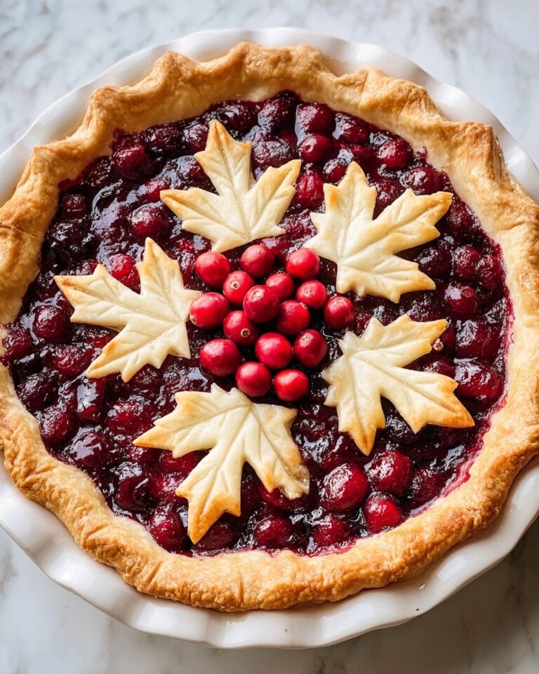 Cranberry Orange Custard Pie Recipe