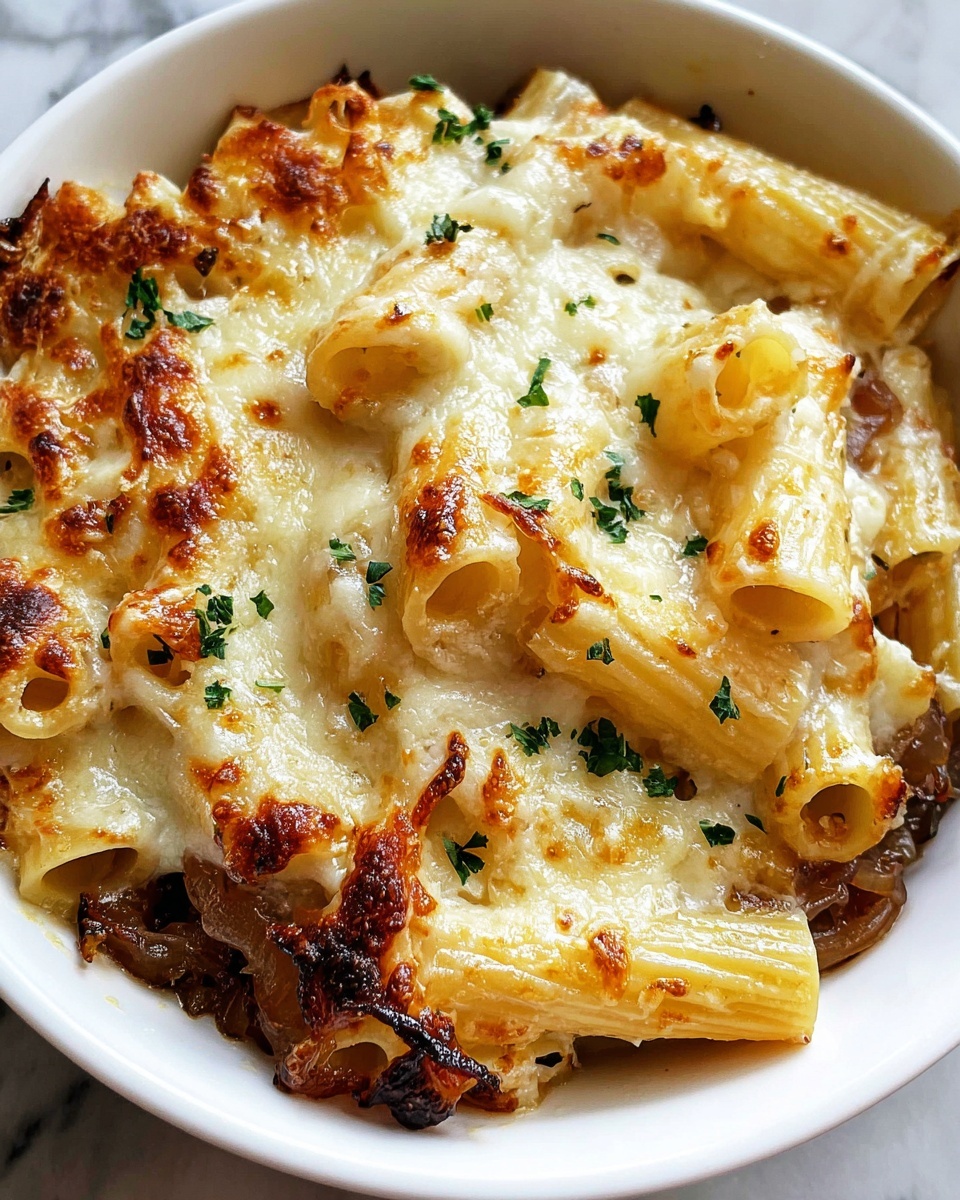 French Onion Pasta Casserole Recipe - Recipe Image