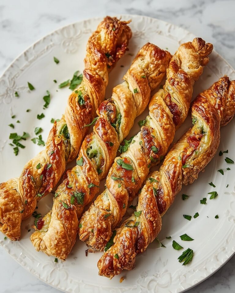 Cheesy Jalapeno Popper Puff Pastry Straws Recipe