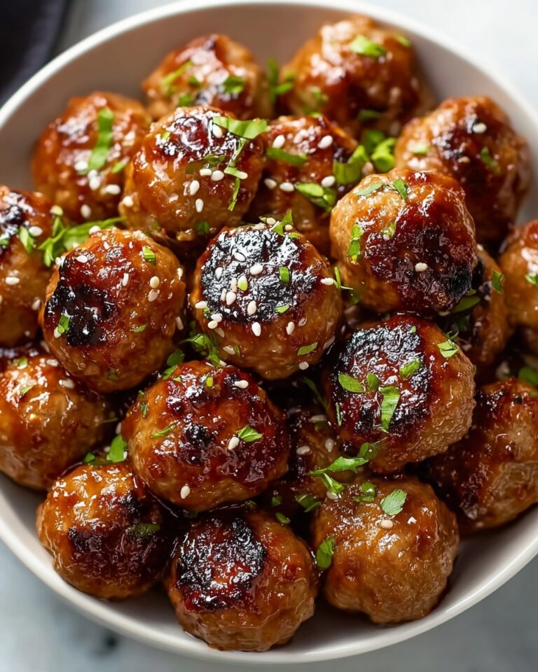 Honey Garlic Turkey Meatballs Recipe