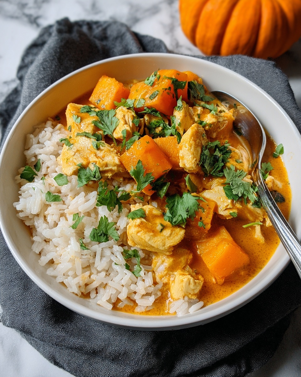 Chicken and Pumpkin Thai Curry Recipe - Recipe Image