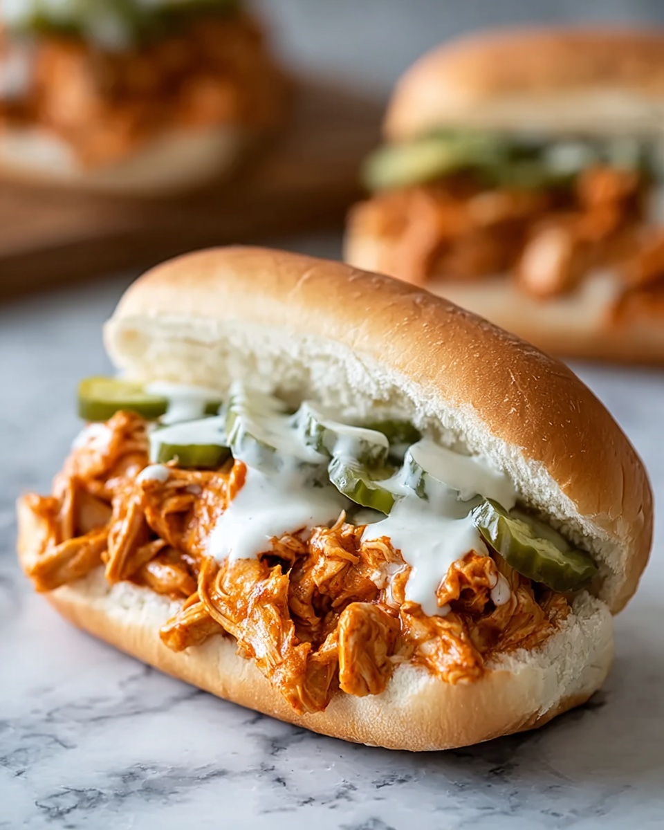 Buffalo Chicken Cheesesteak Sandwiches Recipe - Recipe Image