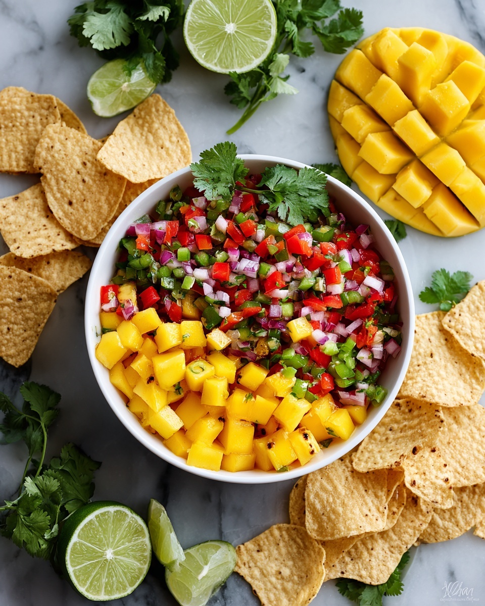 Grilled Pineapple Salsa with Cinnamon Chips Recipe - Recipe Image