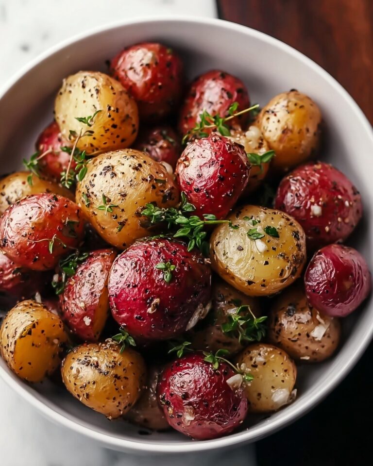 Roasted Tiny Red Potatoes with Garlic and Parsley Recipe