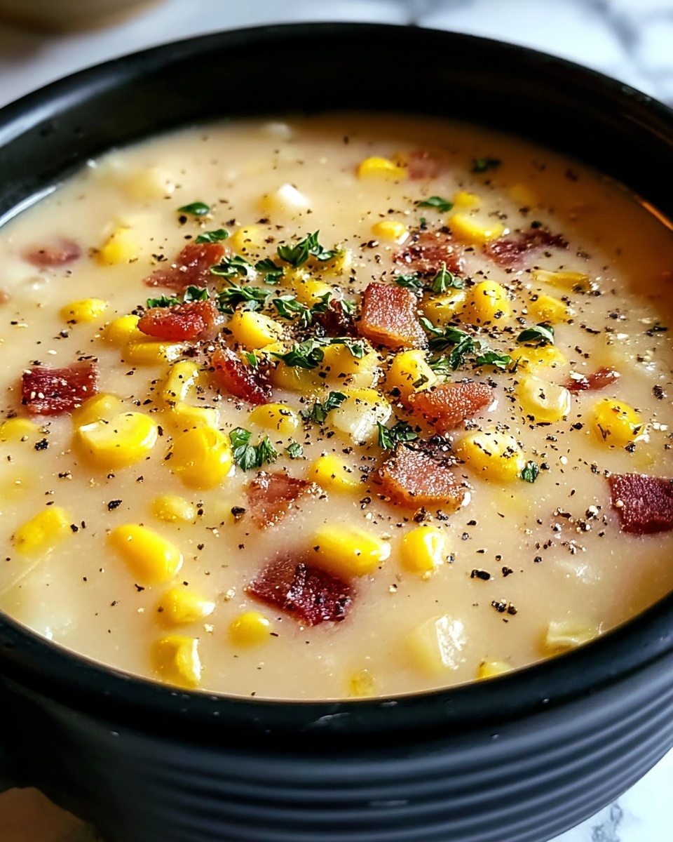 Slow Cooker Amish Corn Chowder Recipe - Recipe Image