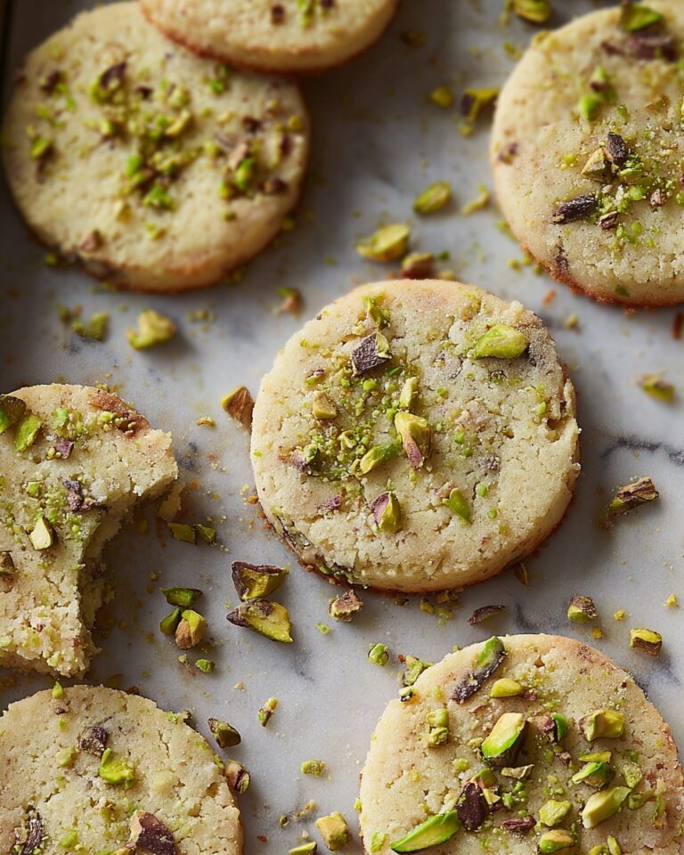 Pistachio Shortbread Cookies Recipe